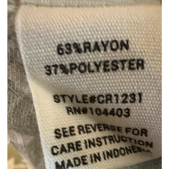 Mine Tropical Palm Print Tank, Green, NWT - Picture 5 of 6